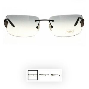 Vintage Versace Rimless Gradient Sunglasses -rare find